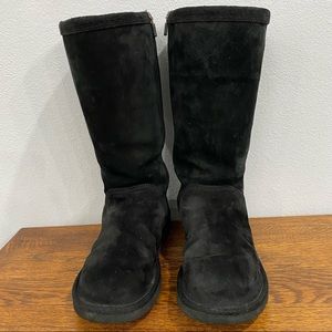 Ugg Australia Kenly Classic Tall Women’s Black Shearling Lined Suede Boots 8